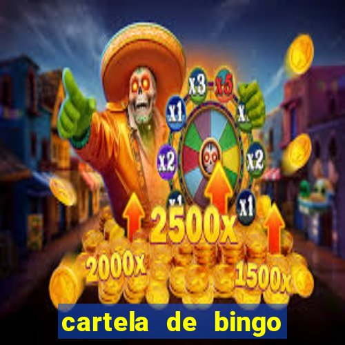 cartela de bingo cha de bebe